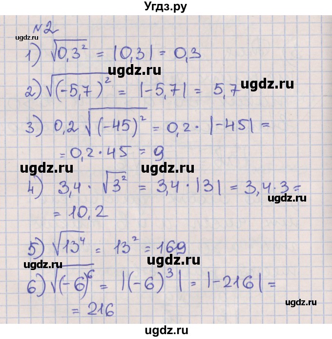 ГДЗ (Решебник) по алгебре 8 класс (рабочая тетрадь) Мерзляк А.Г. / параграф 16 / 2