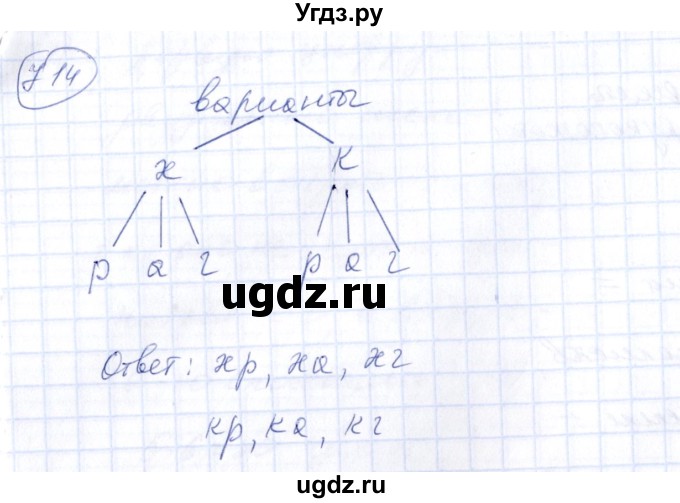 ГДЗ (Решебник №3) по алгебре 7 класс Колягин Ю.М. / упражнение номер / 714