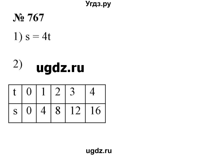 ГДЗ (Решебник №1) по алгебре 7 класс Колягин Ю.М. / упражнение номер / 767