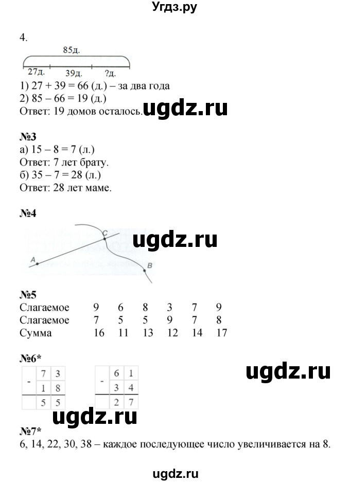 ГДЗ (Решебник 2022) по математике 2 класс (рабочая тетрадь Учусь Учиться) Петерсон Л.Г. / часть 1. страница / 28