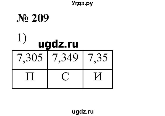ГДЗ (Решебник) по математике 6 класс Ткачева М.В. / упражнение номер / 209
