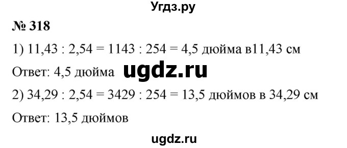 ГДЗ (Решебник) по математике 6 класс Ткачева М.В. / упражнение номер / 318