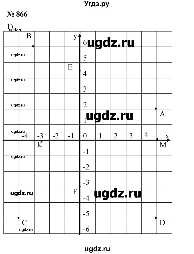 ГДЗ (Решебник) по математике 6 класс Ткачева М.В. / упражнение номер / 866