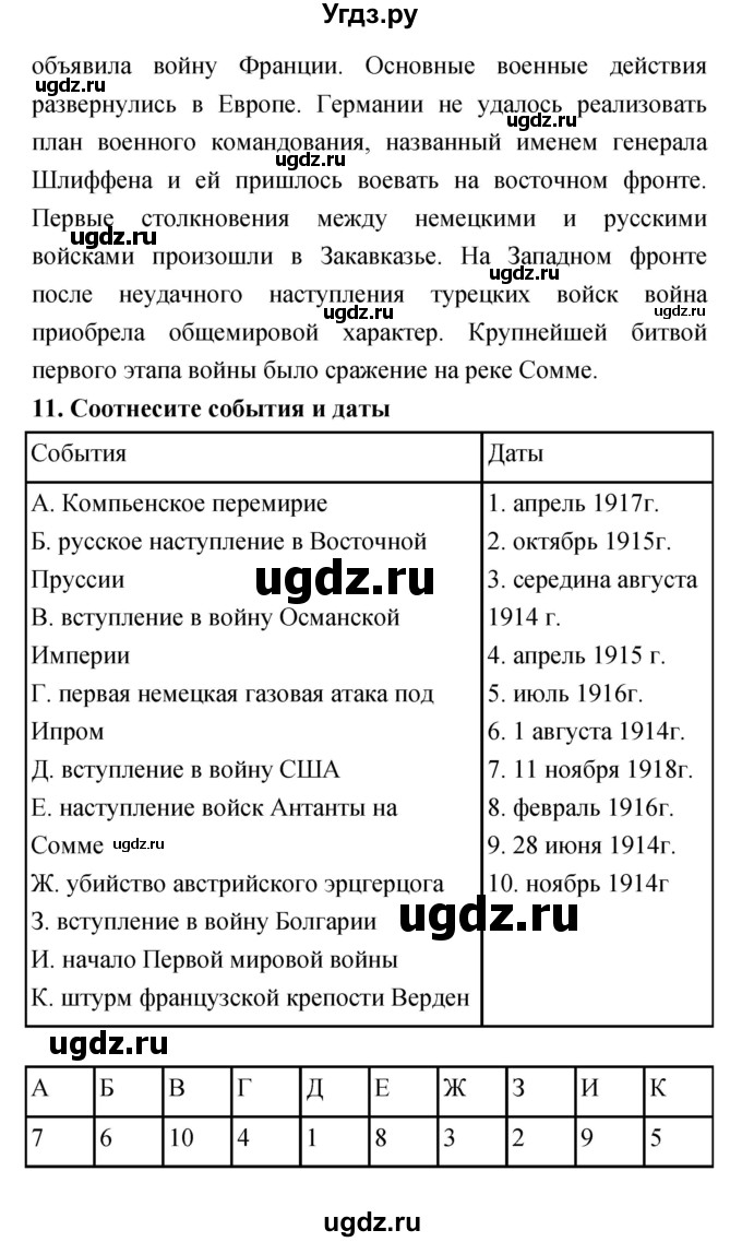 ГДЗ (Решебник) по истории 9 класс (рабочая тетрадь) Пономарев М.В. / страница номер / 8(продолжение 2)