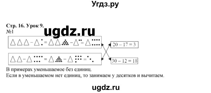 ГДЗ (Решебник №1 к учебнику 2016 (Учусь учиться)) по математике 2 класс Петерсон Л.Г. / часть 1. страница / 16