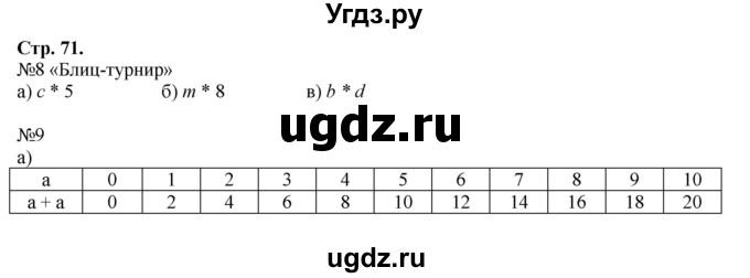 ГДЗ (Решебник №1 к учебнику 2016 (Учусь учиться)) по математике 2 класс Петерсон Л.Г. / часть 2. страница / 71