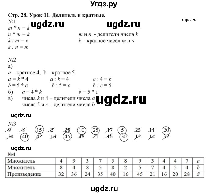 ГДЗ (Решебник №1 к учебнику 2016 (Учусь учиться)) по математике 2 класс Петерсон Л.Г. / часть 3. страница / 28