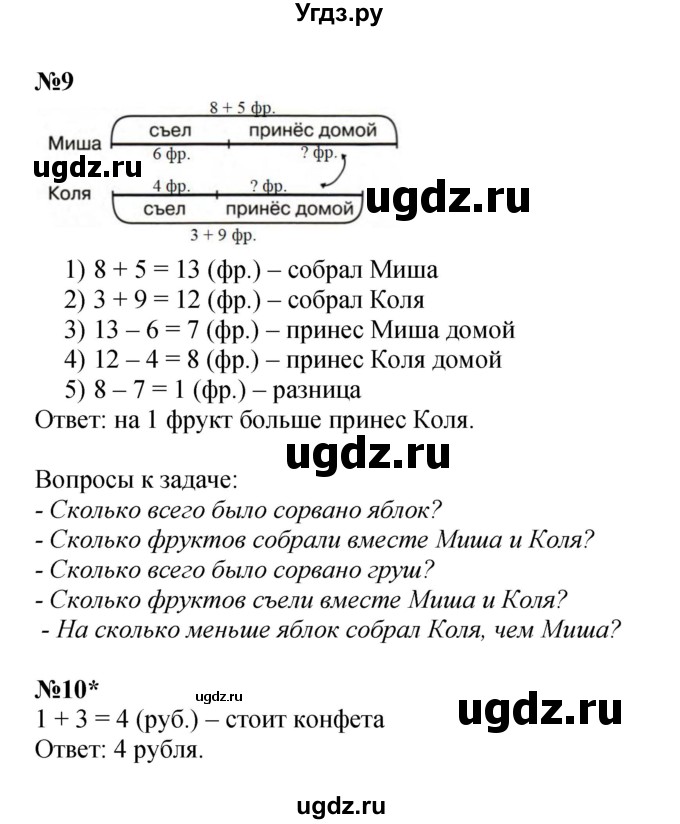 ГДЗ (Решебник к учебнику 2022 (Учусь учиться)) по математике 2 класс Петерсон Л.Г. / часть 1. страница / 13(продолжение 3)