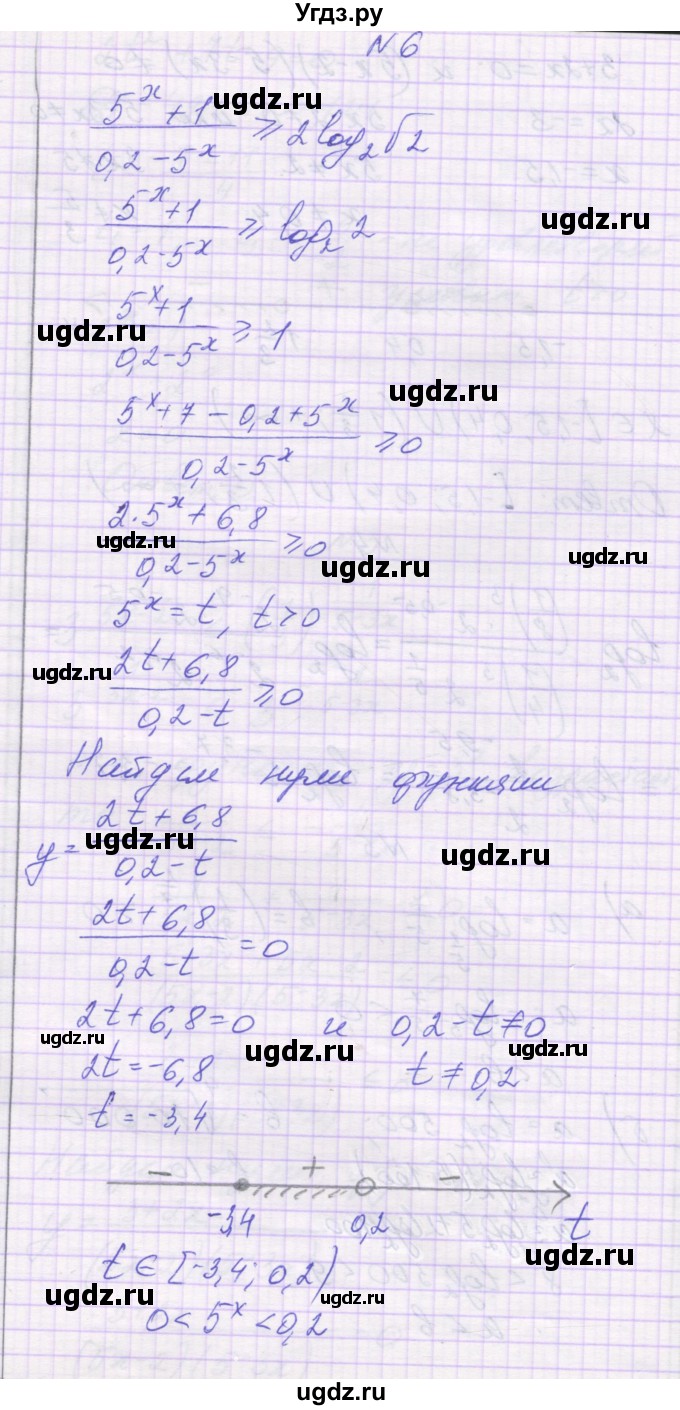 ГДЗ (Решебник) по алгебре 11 класс (контрольные работы) Глизбург В.И. / контрольная работа 4. вариант номер / 1(продолжение 5)