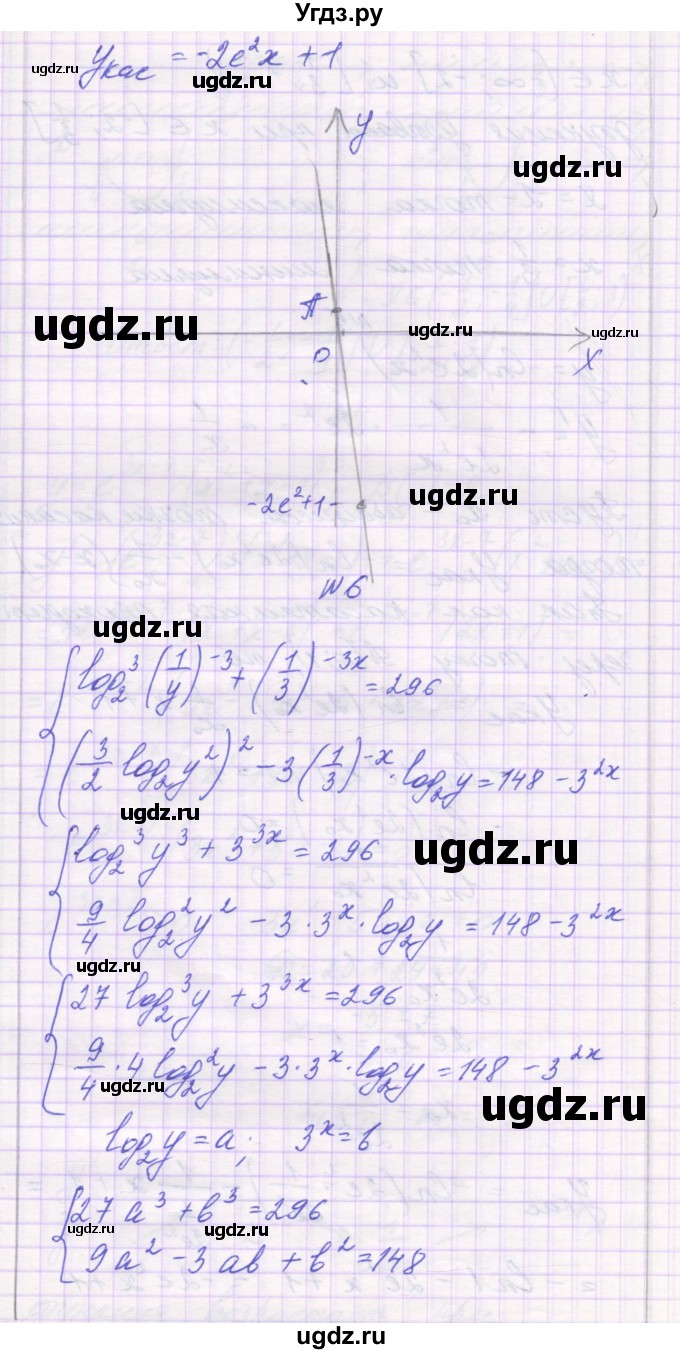 ГДЗ (Решебник) по алгебре 11 класс (контрольные работы) Глизбург В.И. / контрольная работа 5. вариант номер / 3(продолжение 8)
