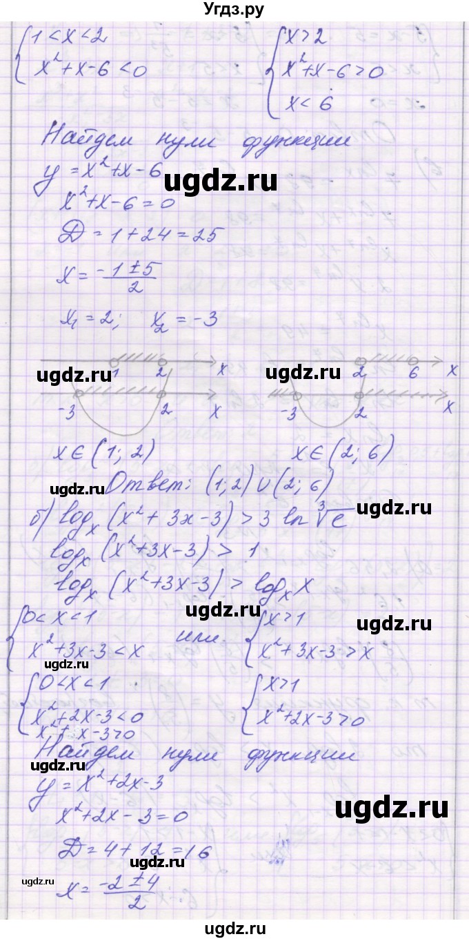ГДЗ (Решебник) по алгебре 11 класс (контрольные работы) Глизбург В.И. / контрольная работа 5. вариант номер / 6(продолжение 4)