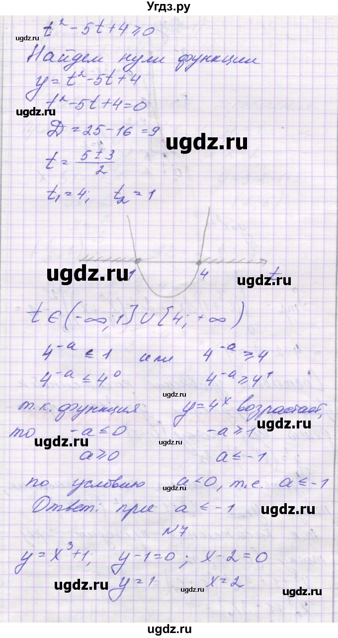 ГДЗ (Решебник) по алгебре 11 класс (контрольные работы) Глизбург В.И. / контрольная работа 6. вариант номер / 6(продолжение 5)