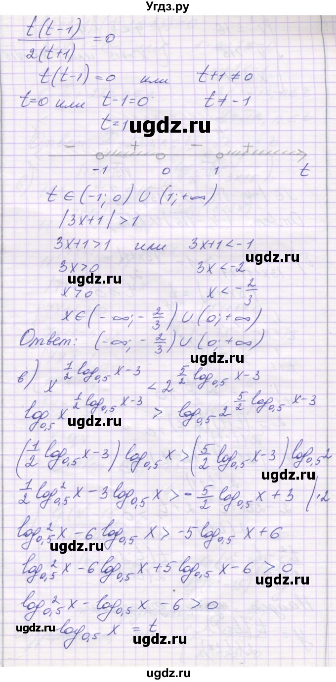 ГДЗ (Решебник) по алгебре 11 класс (контрольные работы) Глизбург В.И. / контрольная работа 7. вариант номер / 4(продолжение 4)