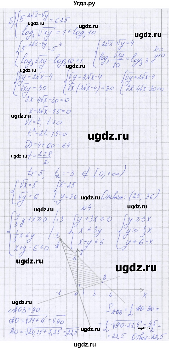 ГДЗ (Решебник) по алгебре 11 класс (контрольные работы) Глизбург В.И. / контрольная работа 8. вариант номер / 4(продолжение 4)