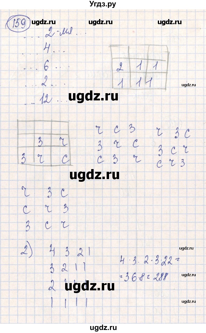 ГДЗ (Решебник №2) по алгебре 7 класс (рабочая тетрадь) Минаева С.С. / упражнение номер / 159