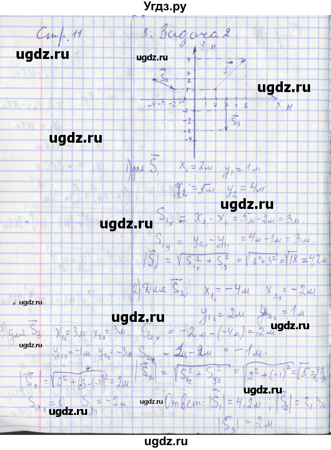 ГДЗ (Решебник 2017) по физике 9 класс (рабочая тетрадь) Перышкин А.В. / страница / 11