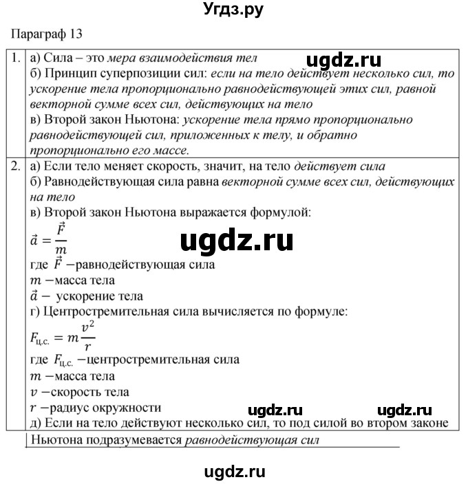 ГДЗ (Решебник 2021) по физике 9 класс (рабочая тетрадь) Перышкин А.В. / страница / 40