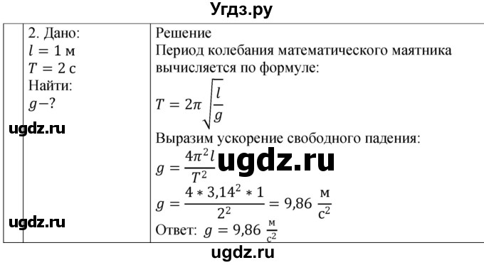 ГДЗ (Решебник 2021) по физике 9 класс (рабочая тетрадь) Перышкин А.В. / страница / 71(продолжение 2)