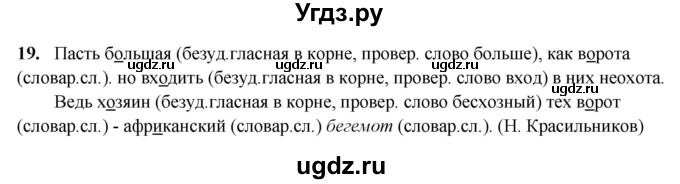 ГДЗ (Решебник 2019) по русскому языку 5 класс (рабочая тетрадь Скорая помощь) Янченко В.Д. / упражнение / 19