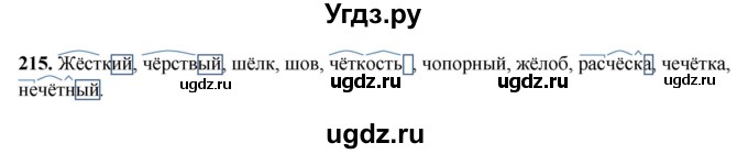 ГДЗ (Решебник 2019) по русскому языку 5 класс (рабочая тетрадь Скорая помощь) Янченко В.Д. / упражнение / 215