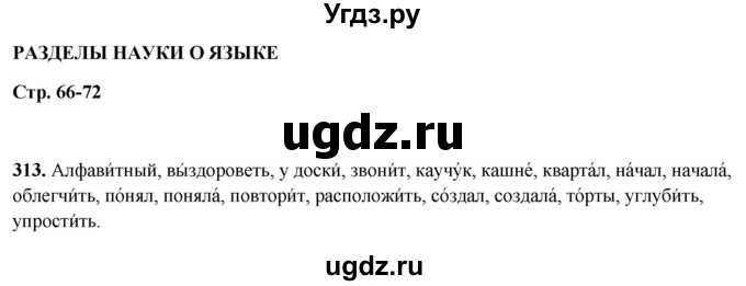 ГДЗ (Решебник 2019) по русскому языку 5 класс (рабочая тетрадь Скорая помощь) Янченко В.Д. / упражнение / 313