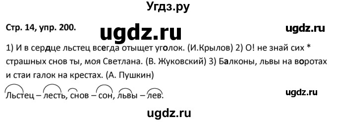 ГДЗ (Решебник 2017) по русскому языку 5 класс (рабочая тетрадь Скорая помощь) Янченко В.Д. / упражнение / 200