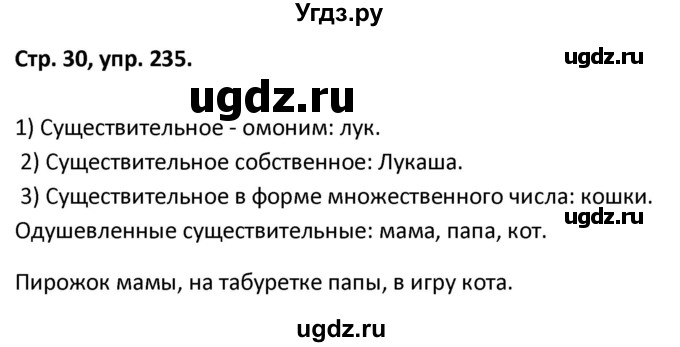 ГДЗ (Решебник 2017) по русскому языку 5 класс (рабочая тетрадь Скорая помощь) Янченко В.Д. / упражнение / 235