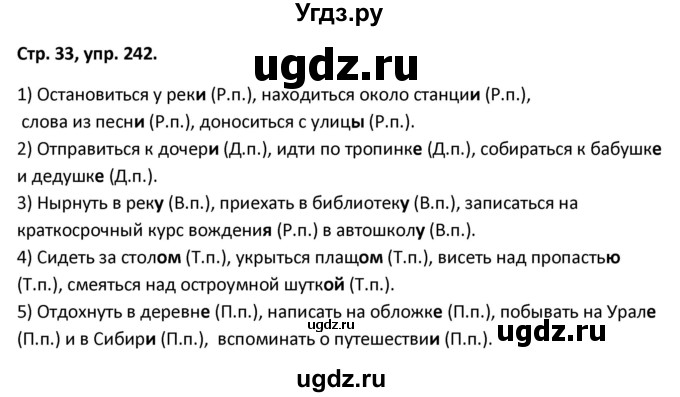 ГДЗ (Решебник 2017) по русскому языку 5 класс (рабочая тетрадь Скорая помощь) Янченко В.Д. / упражнение / 242