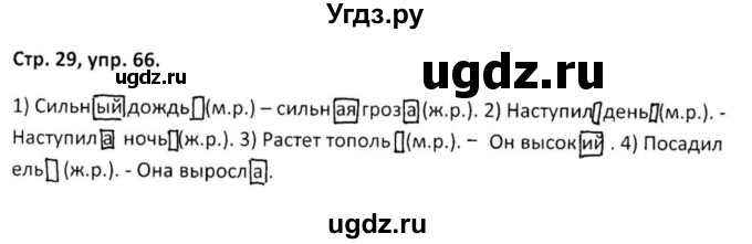 ГДЗ (Решебник 2017) по русскому языку 5 класс (рабочая тетрадь Скорая помощь) Янченко В.Д. / упражнение / 66