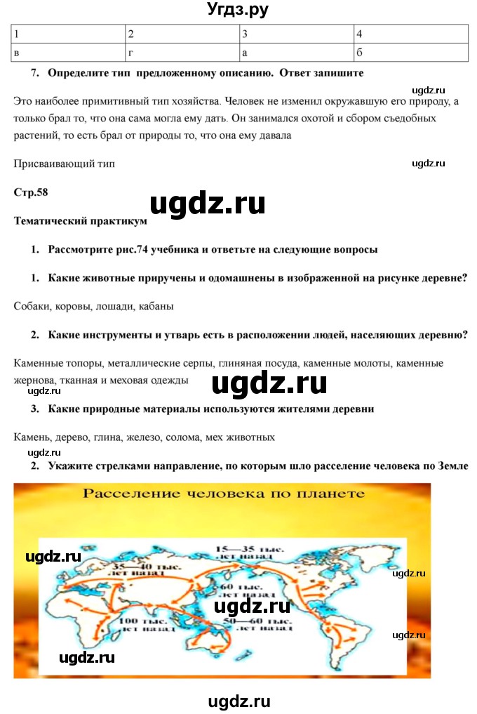 ГДЗ (Решебник) по географии 7 класс (рабочая тетрадь) Домогацких Е.М. / параграф номер / 16(продолжение 3)