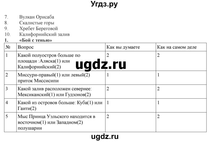 ГДЗ (Решебник) по географии 7 класс (рабочая тетрадь) Домогацких Е.М. / параграф номер / 43(продолжение 3)