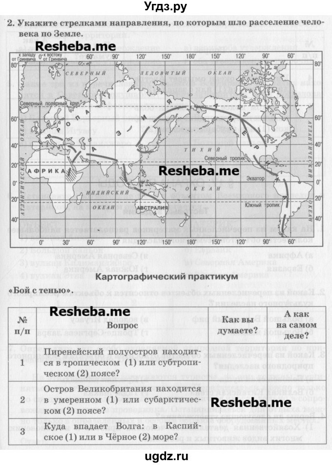 Картографический практикум по географии 8. Картографический практикум Домогацких.