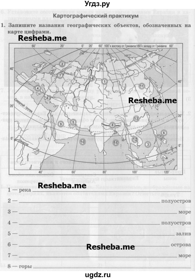 ГДЗ (Учебник) по географии 7 класс (рабочая тетрадь) Домогацких Е.М. / параграф номер / 53(продолжение 4)