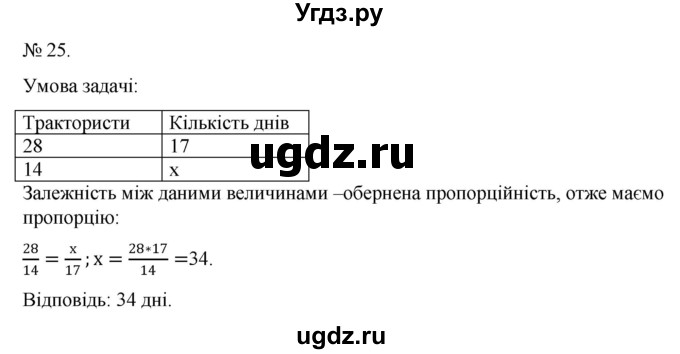 ГДЗ (Решебник) по алгебре 7 класс Цейтлiн О.I. / вправа номер / 25