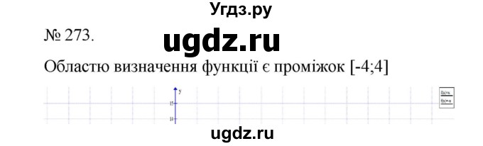 ГДЗ (Решебник) по алгебре 7 класс Цейтлiн О.I. / вправа номер / 273