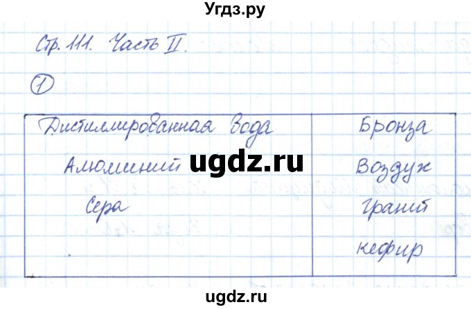 ГДЗ (Решебник) по химии 8 класс (рабочая тетрадь) Габриелян О.С. / страница номер / 111(продолжение 2)