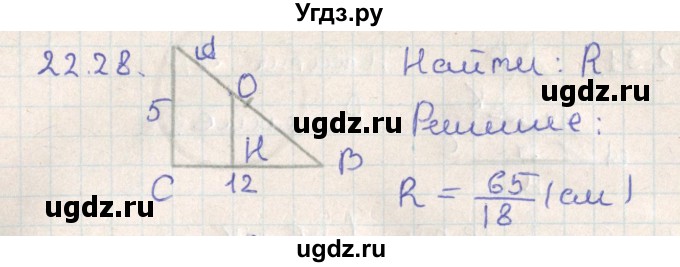 ГДЗ (Решебник) по геометрии 11 класс Мерзляк А.Г. / параграф 22 / 22.28