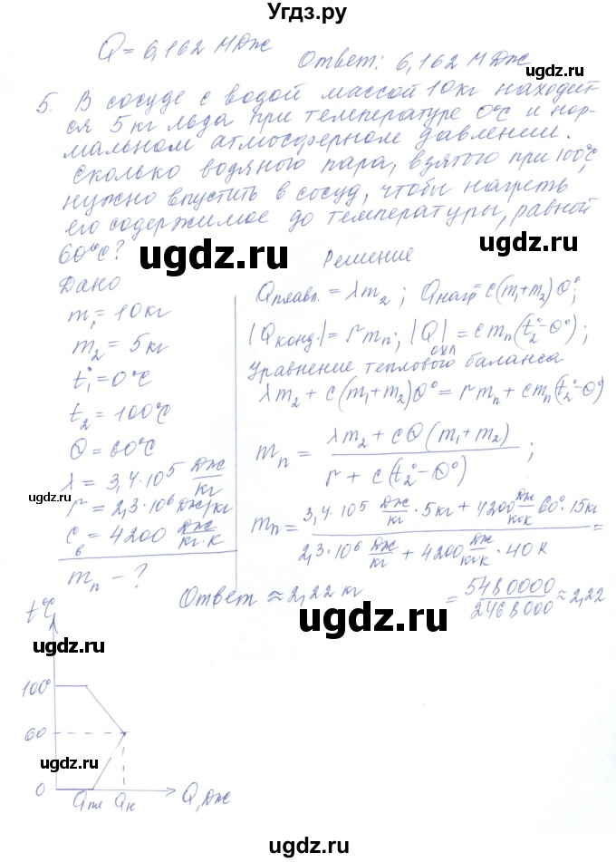 ГДЗ (Решебник) по физике 10 класс Хижнякова Л.С. / параграф номер / 50(продолжение 5)