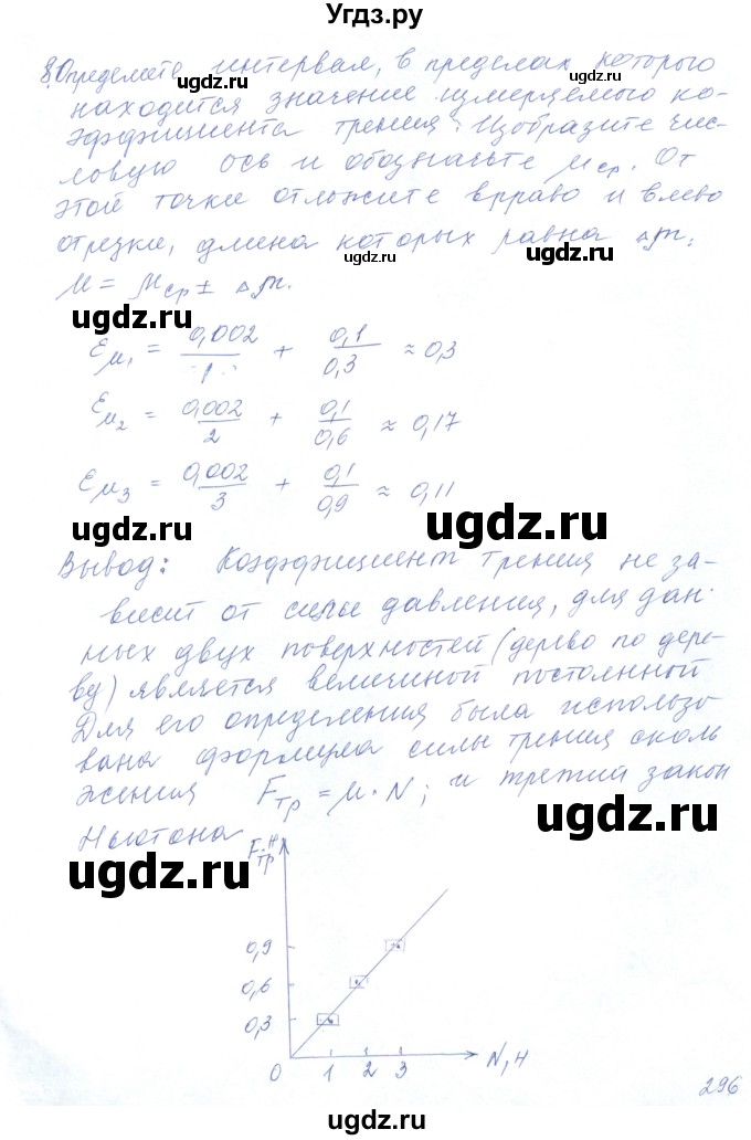 ГДЗ (Решебник) по физике 10 класс Хижнякова Л.С. / лабораторная работа номер / 6(продолжение 3)