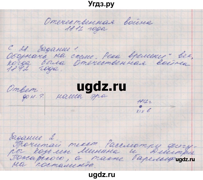 ГДЗ (Решебник) по окружающему миру 4 класс (рабочая тетрадь) Плешаков А.А. / часть 2. страница номер / 28