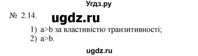 ГДЗ (Решебник) по алгебре 9 класс Мерзляк A.Г. / вправи 2 номер / 2.14