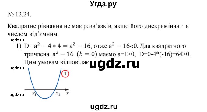 ГДЗ (Решебник) по алгебре 9 класс Мерзляк A.Г. / вправи 12 номер / 12.24