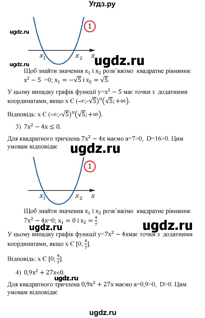 ГДЗ (Решебник) по алгебре 9 класс Мерзляк A.Г. / вправи 12 номер / 12.8(продолжение 2)