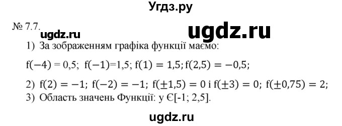 ГДЗ (Решебник) по алгебре 9 класс Мерзляк А.Г. / вправи 7 номер / 7.7