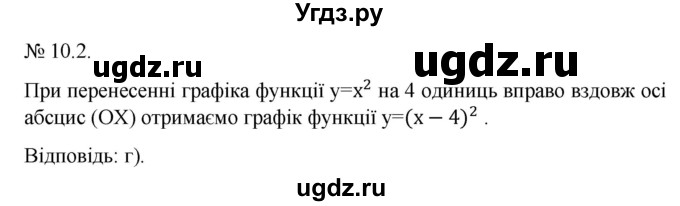 ГДЗ (Решебник) по алгебре 9 класс Мерзляк А.Г. / вправи 10 номер / 10.2