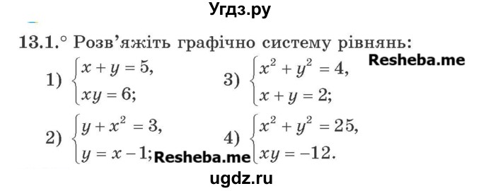 ГДЗ (Учебник) по алгебре 9 класс Мерзляк А.Г. / вправи 13 номер / 13.1