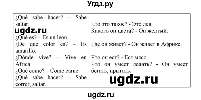 ГДЗ (Решебник) по испанскому языку 3 класс (рабочая тетрадь) Гриневич Е.К. / страница номер / 102(продолжение 2)