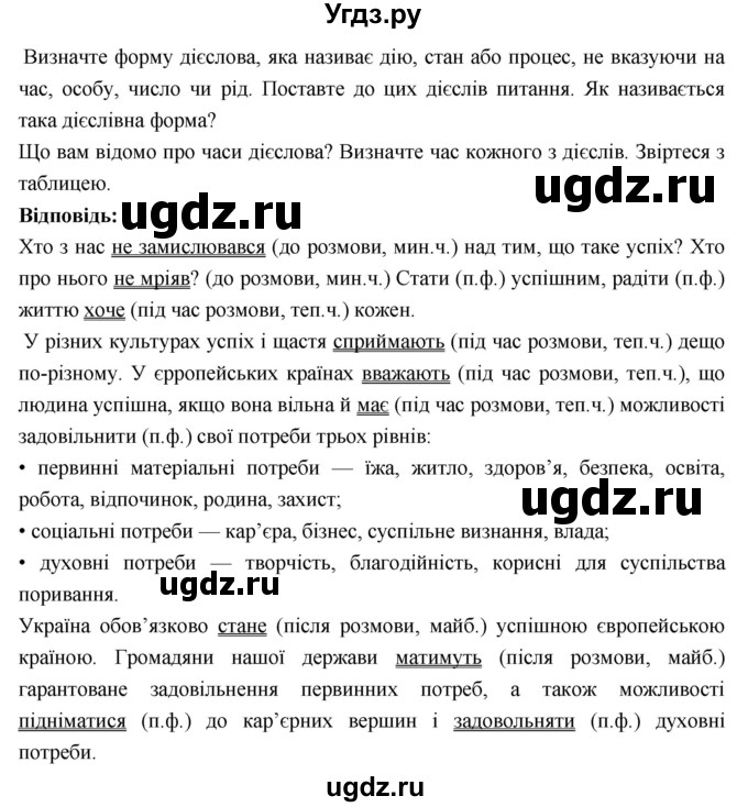 ГДЗ (Решебник) по украинскому языку 7 класс Глазова О.П. / вправа номер / 125(продолжение 2)