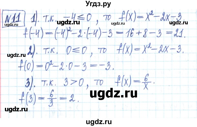 ГДЗ (Решебник) по алгебре 7 класс (рабочая тетрадь) Мерзляк А.Г. / параграф 21-номер / 11