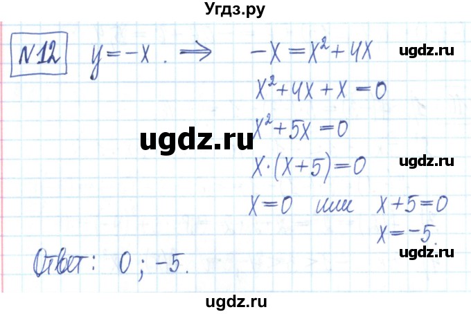 ГДЗ (Решебник) по алгебре 7 класс (рабочая тетрадь) Мерзляк А.Г. / параграф 21-номер / 12
